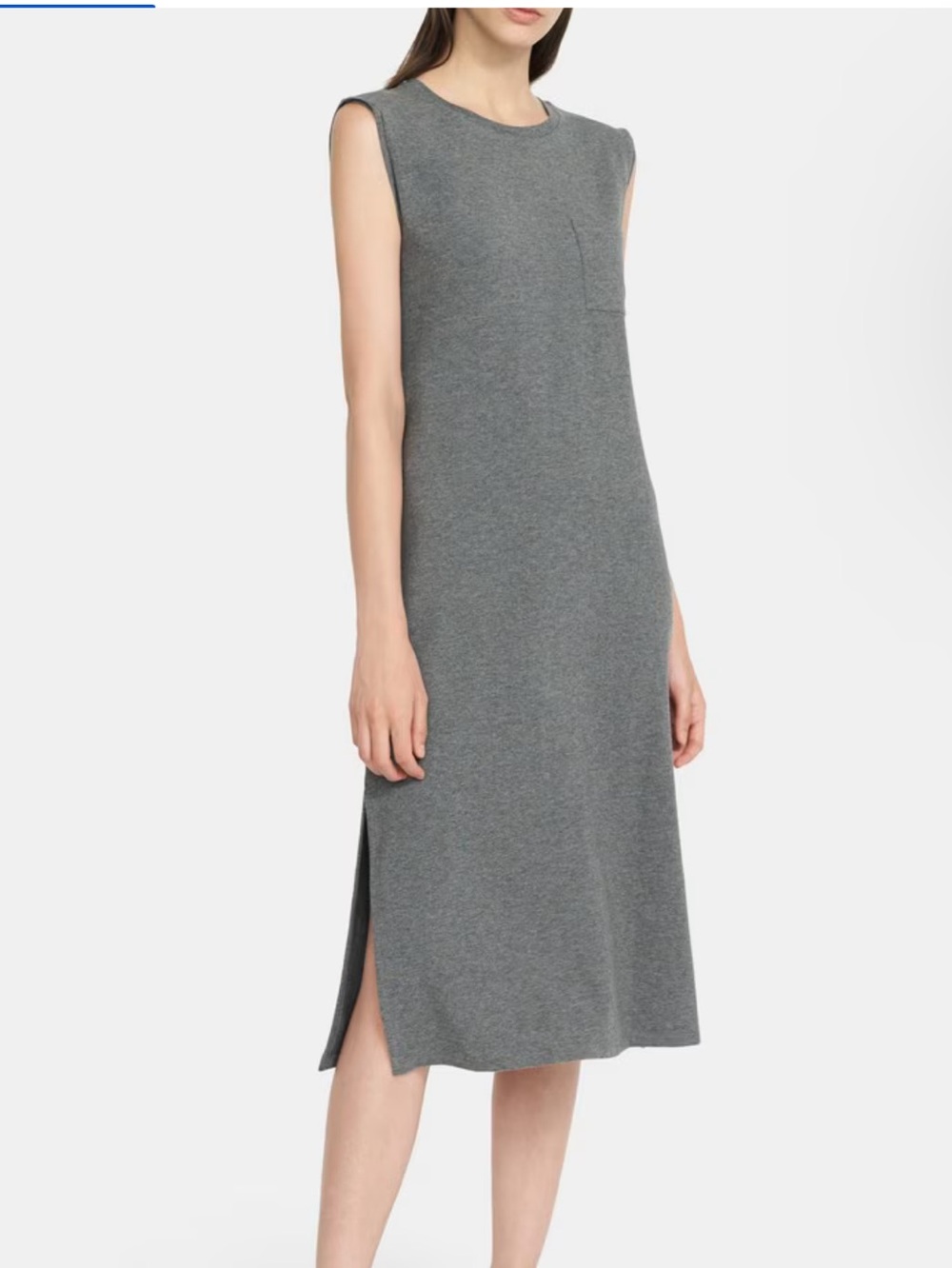 Theory Women’s Cotton Muscle T-Shirt Dress Stretch